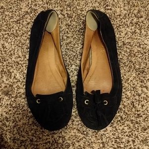 ALDO black suede moccasins